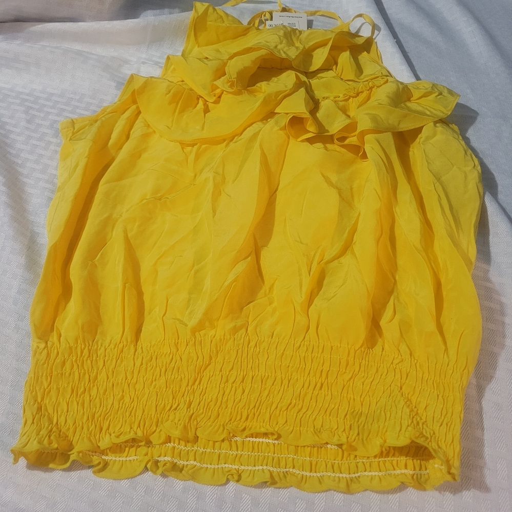 Walter Medium yellow sleeveless top